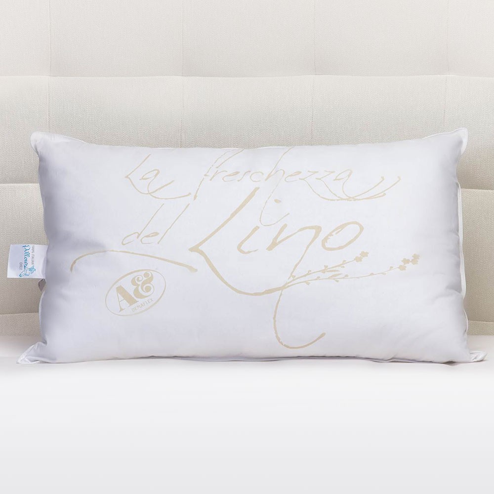 Italian Feather GABARDINE Down Cotton Pillow 46 oz Feather Pillows